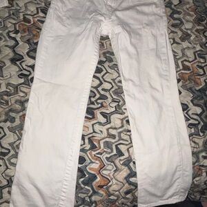 Big Star White Low Rise Capri Jeans
